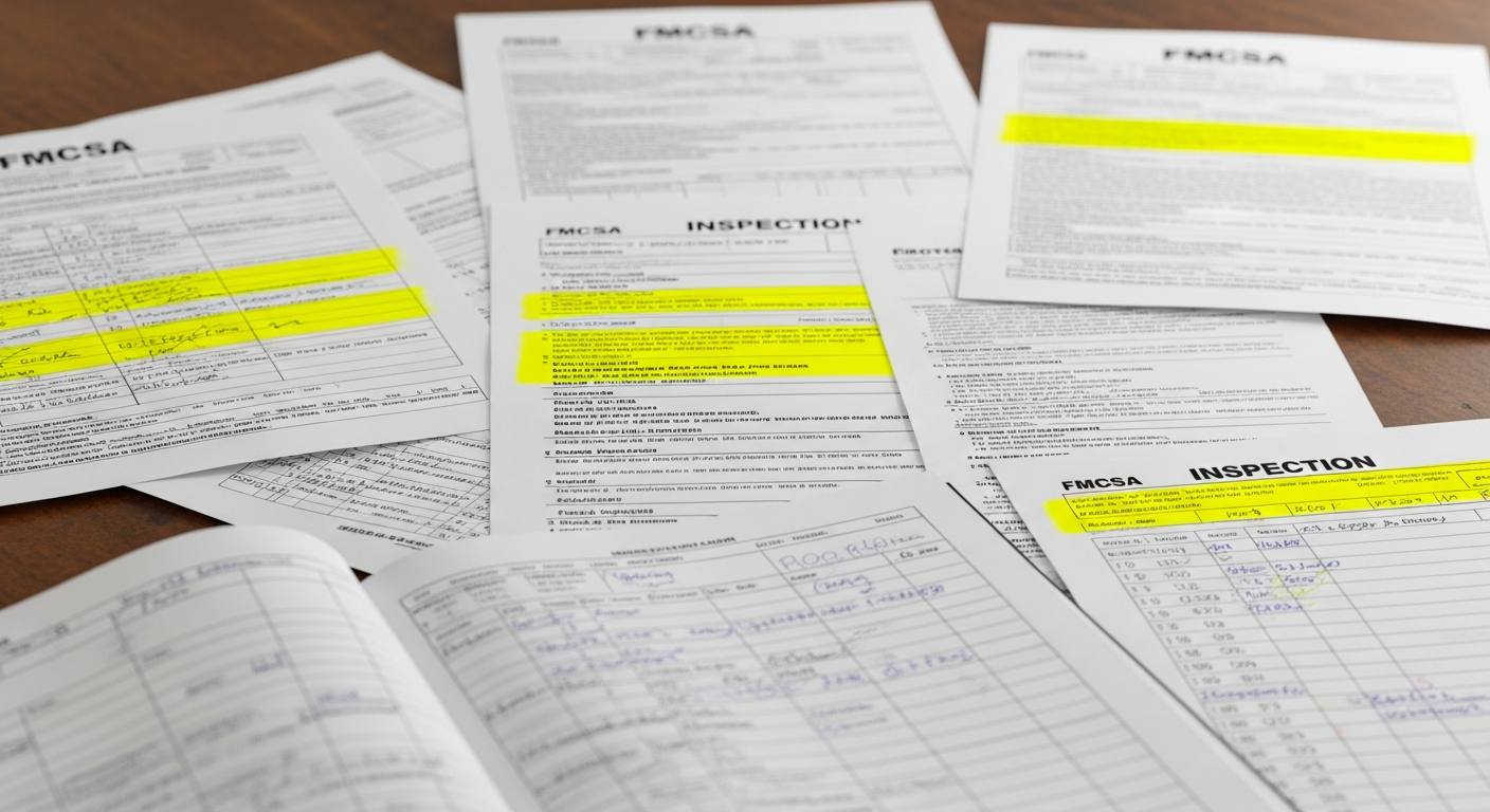 FMCSA truck inspection documents
