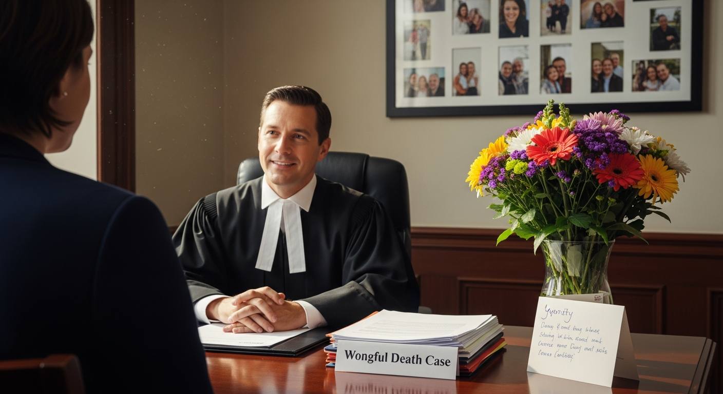 Wrongful death attorney meeting with family